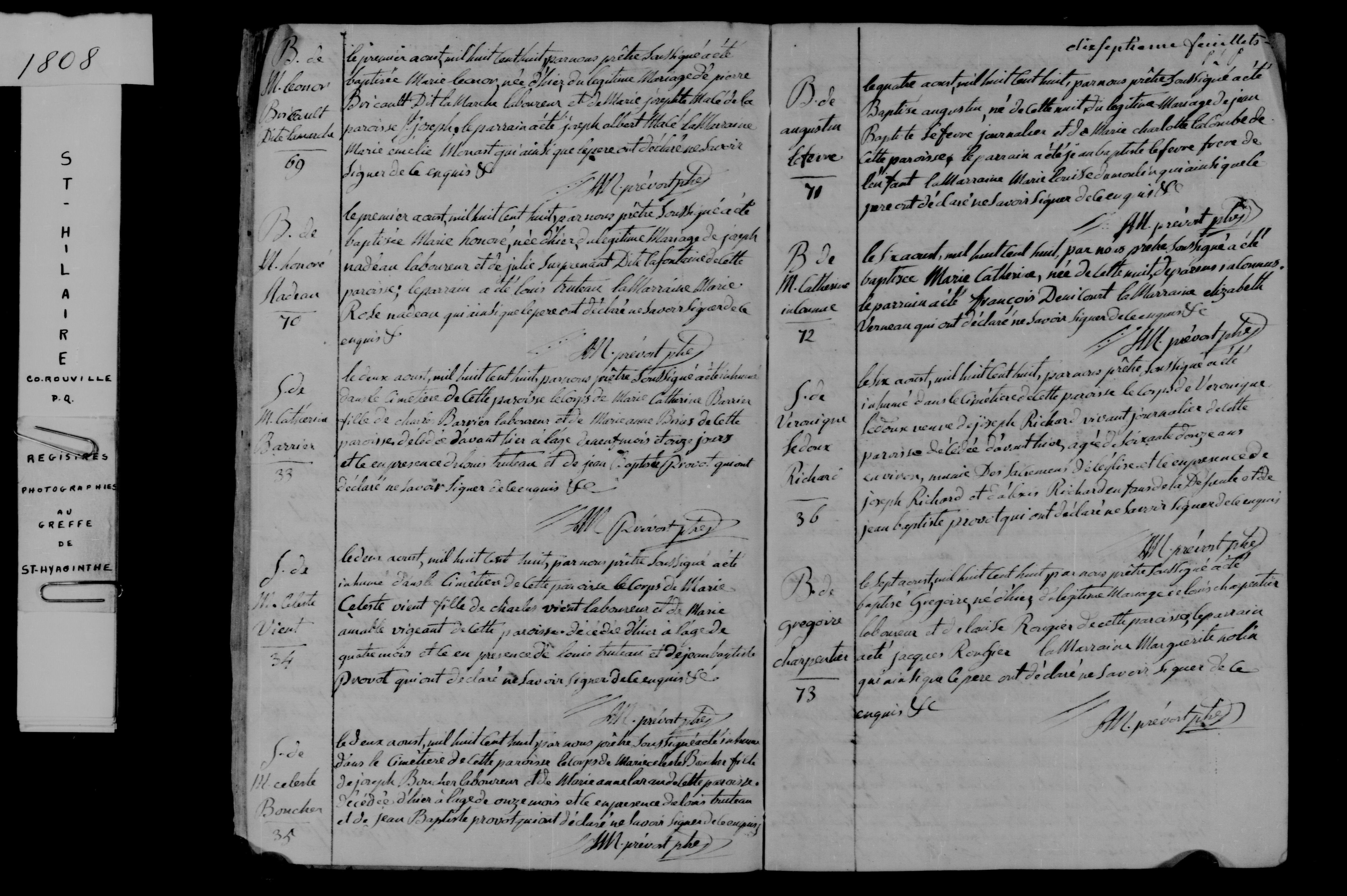 1808 Burial Veronique Ledoux