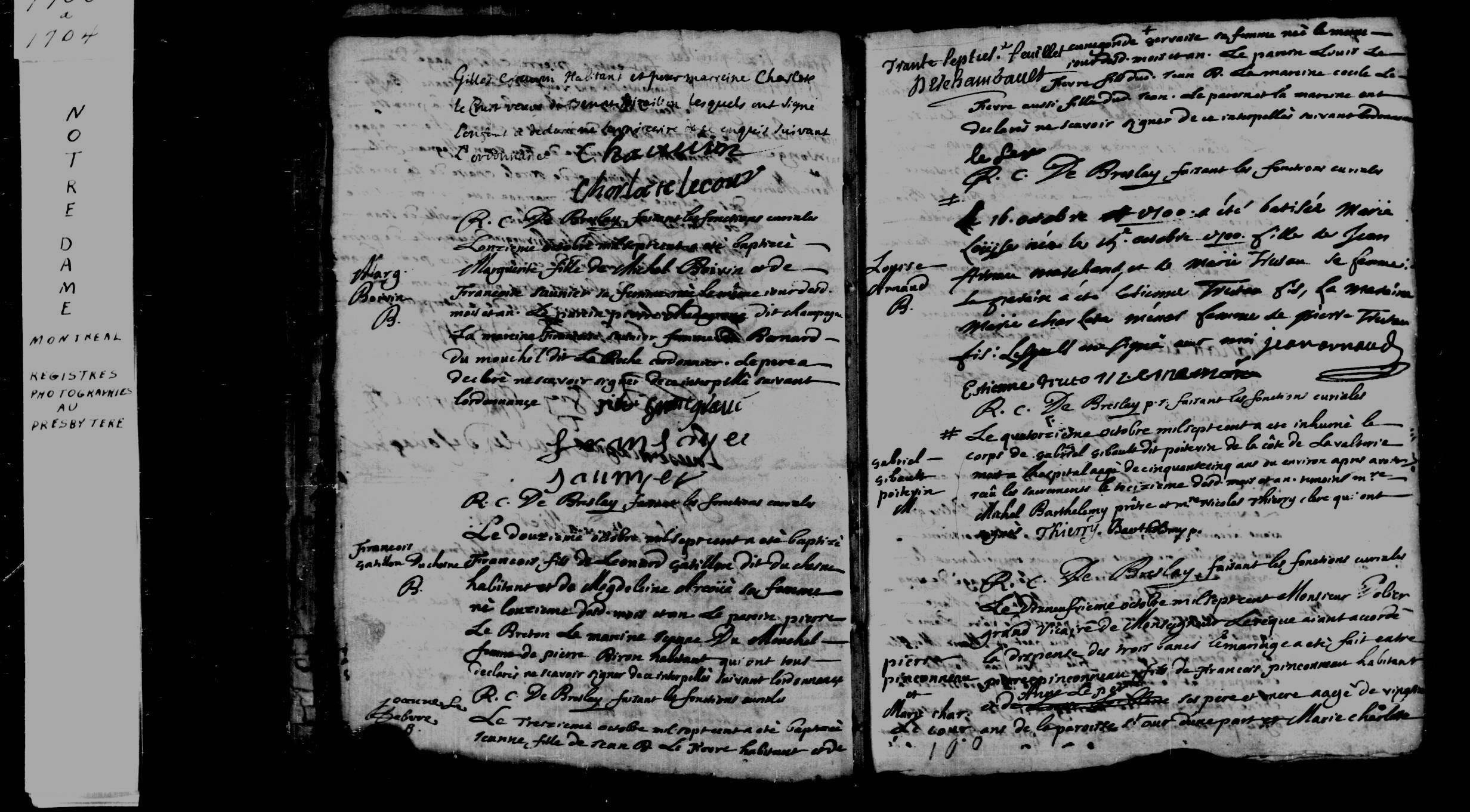 1700 Marriage Pinsonneault Lecoeur