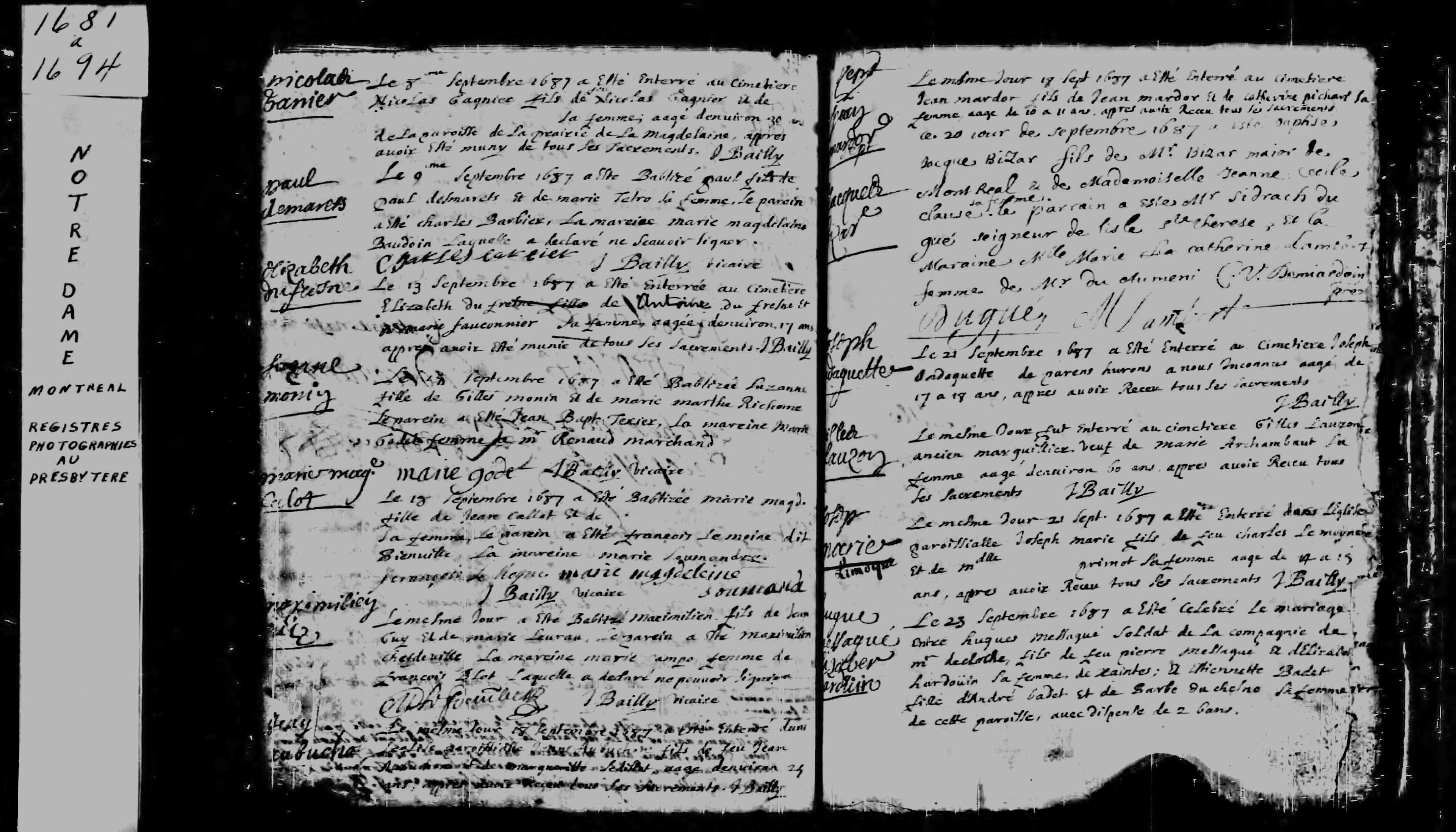 1687 Burial Gilles Lauzon
