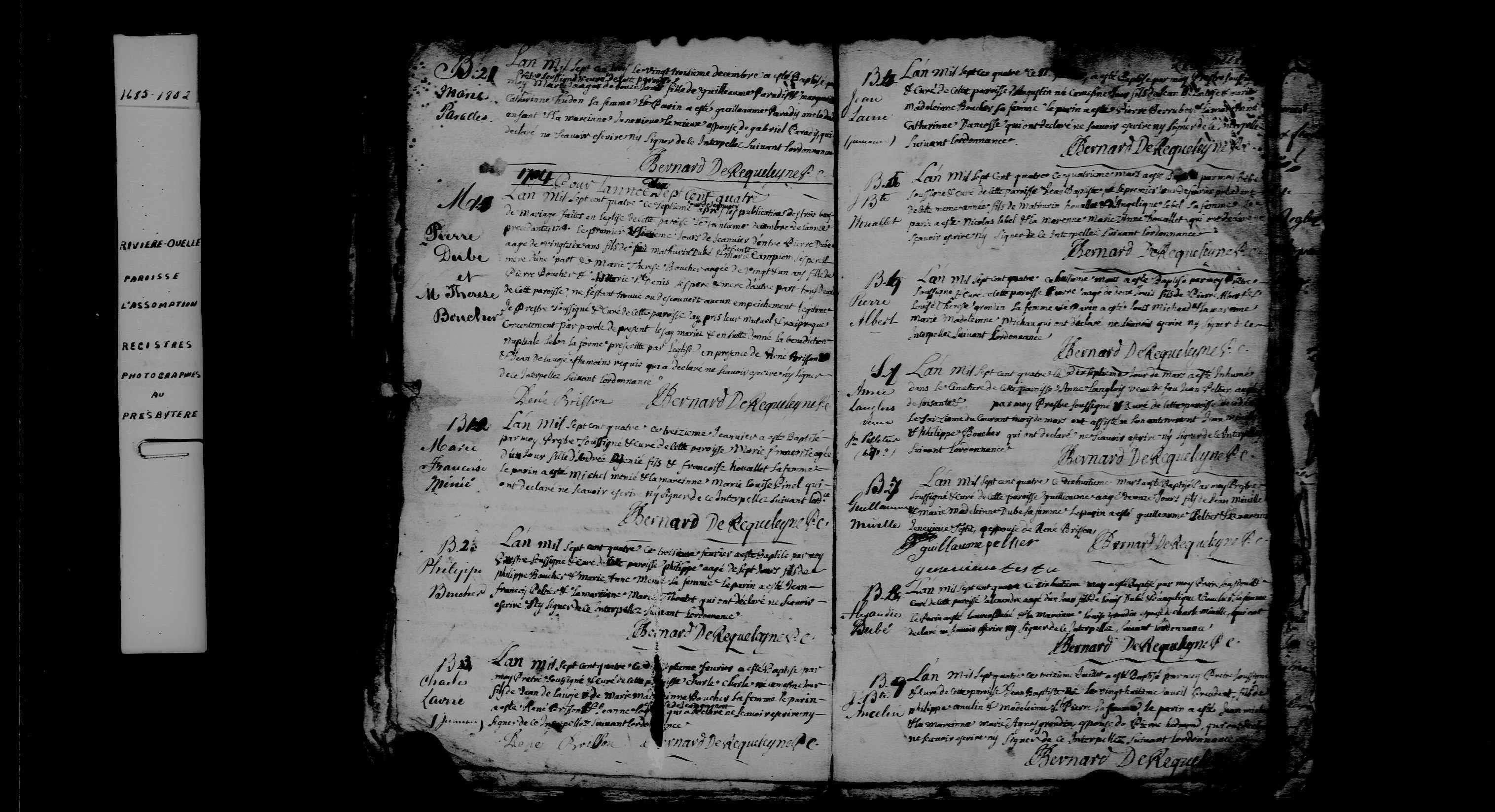 1704 Burial Anne Langlois