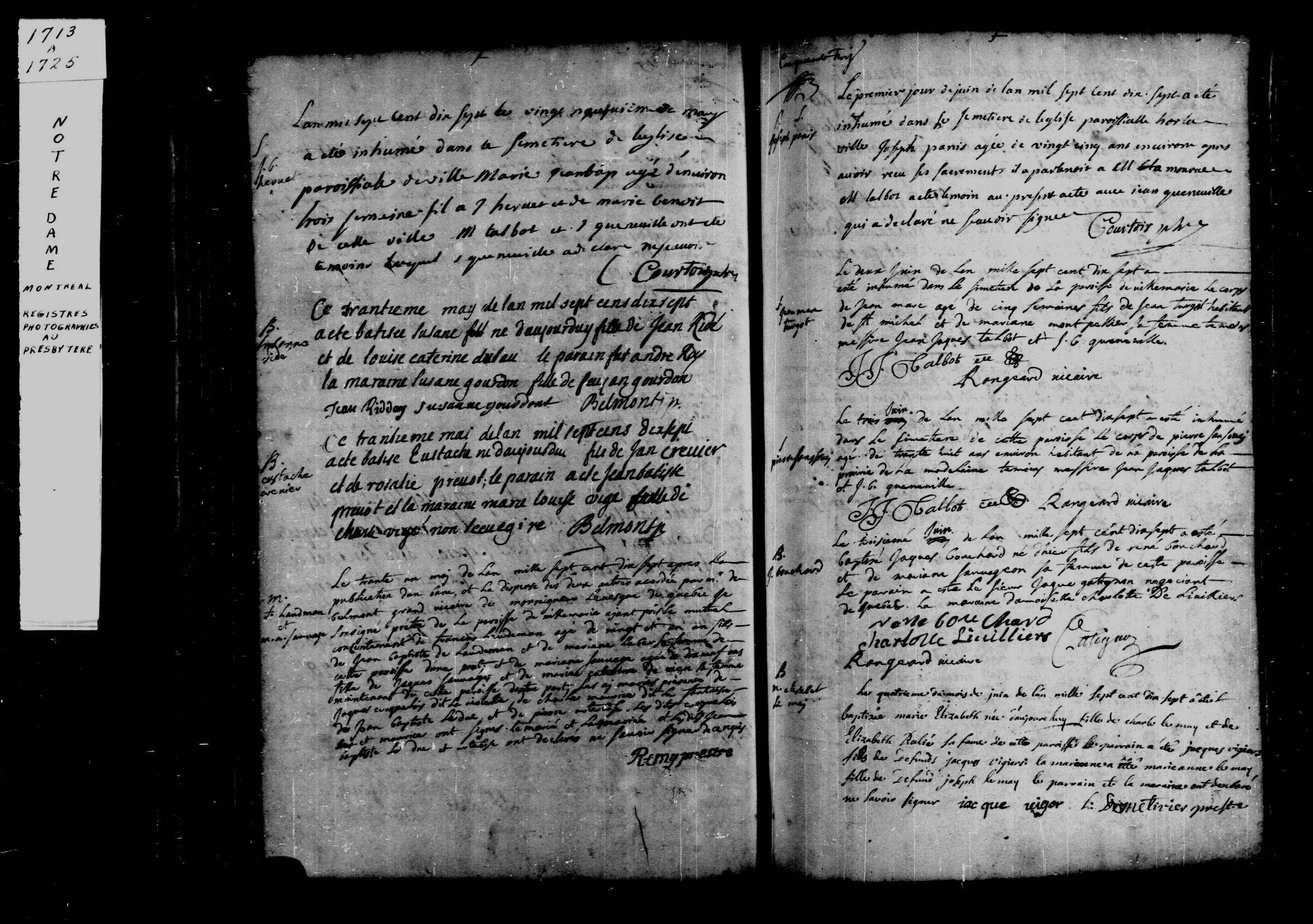 1717 Burial Pierre Lamarque