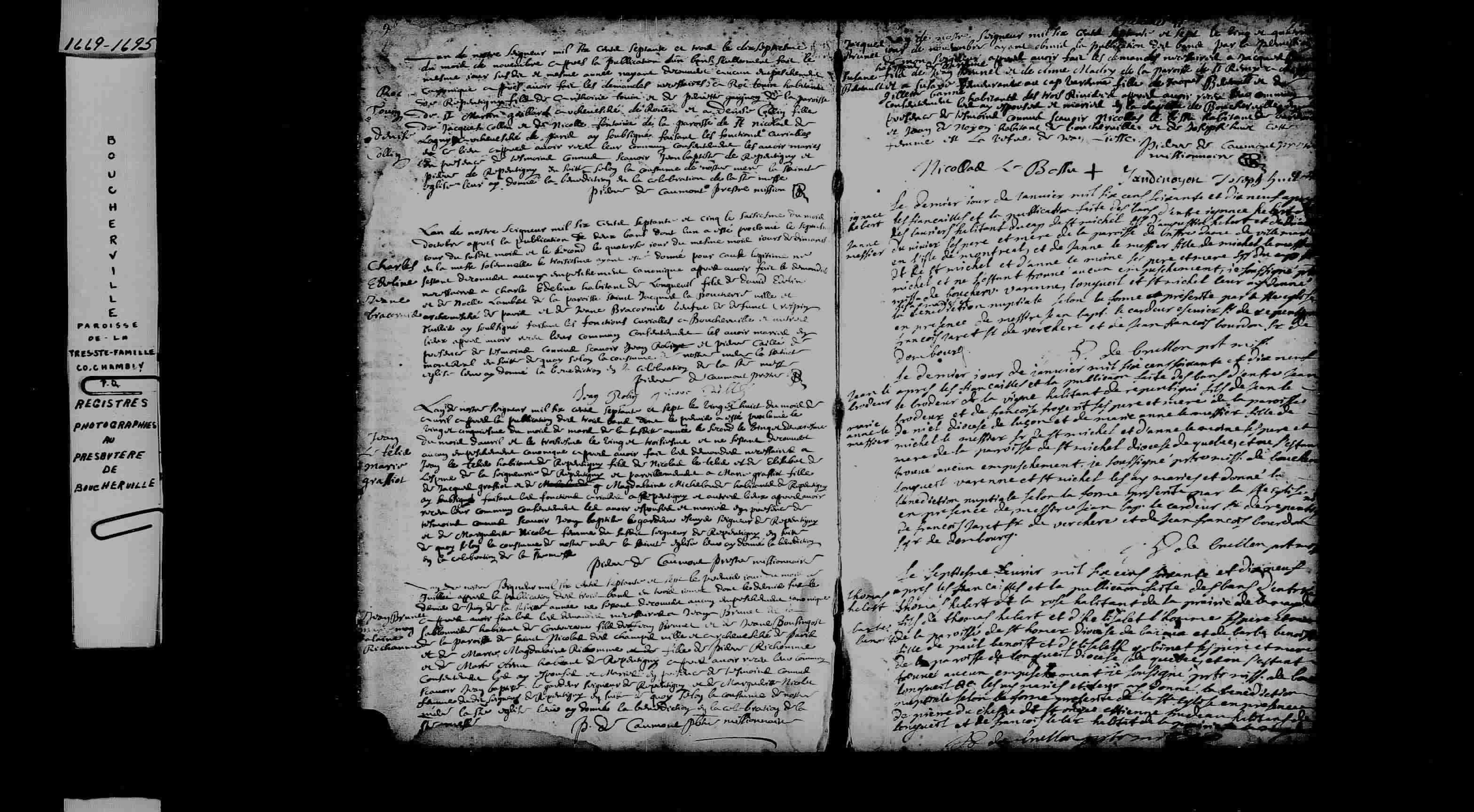 1679 Marriage Hebert Messier
