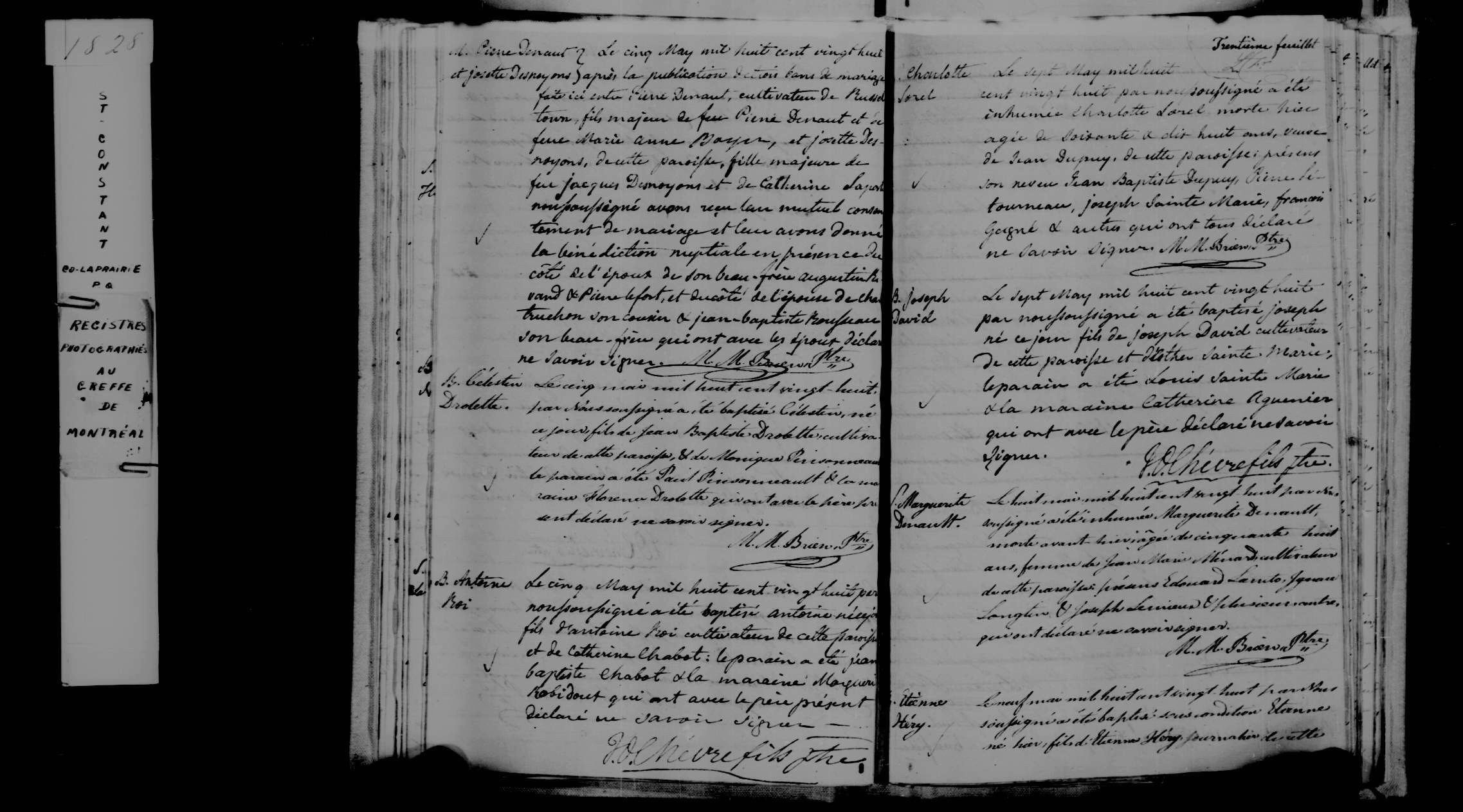 1828 Burial Marie Charlotte Sorel