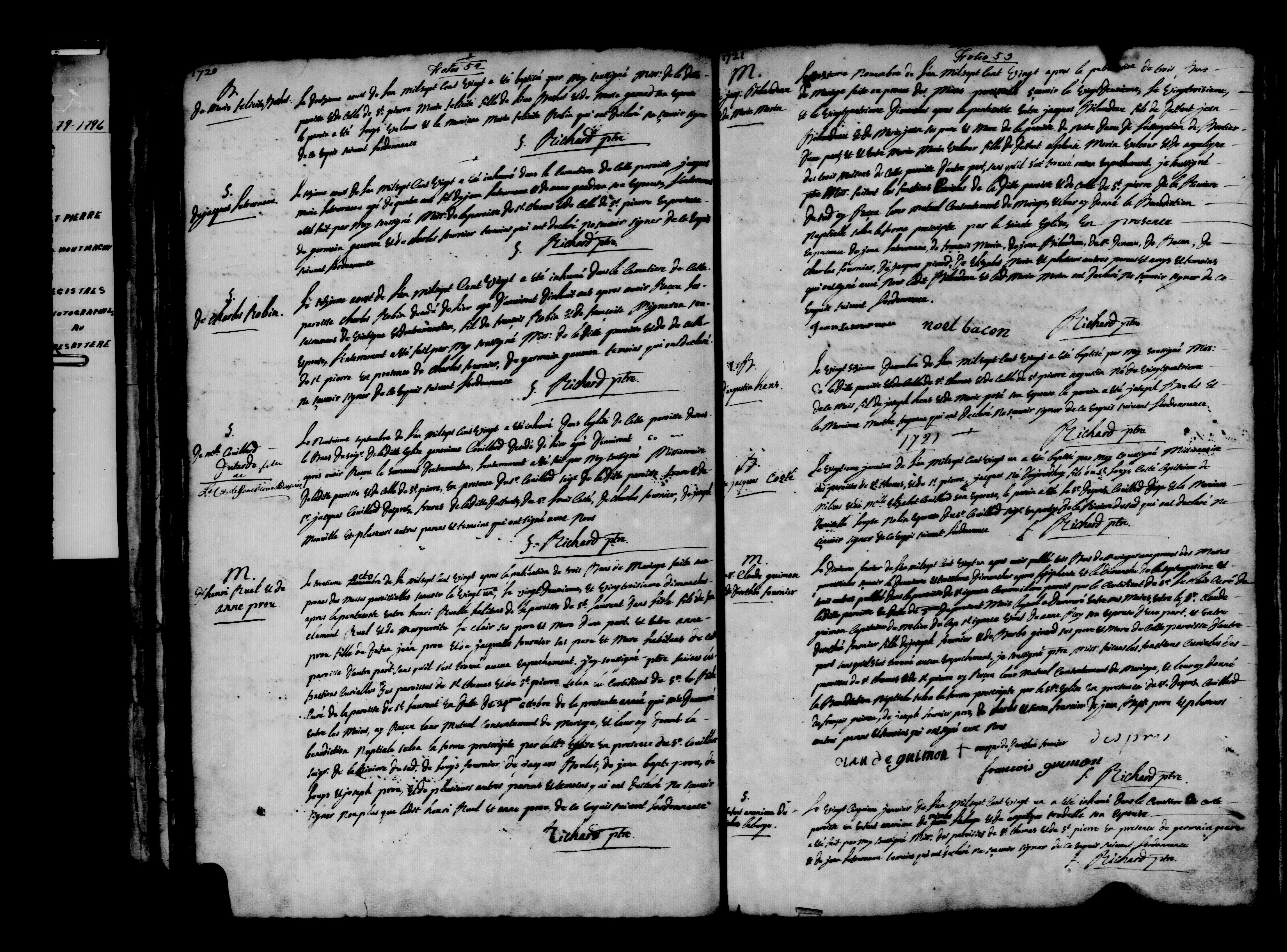 1721 Marriage Guimond Fournier