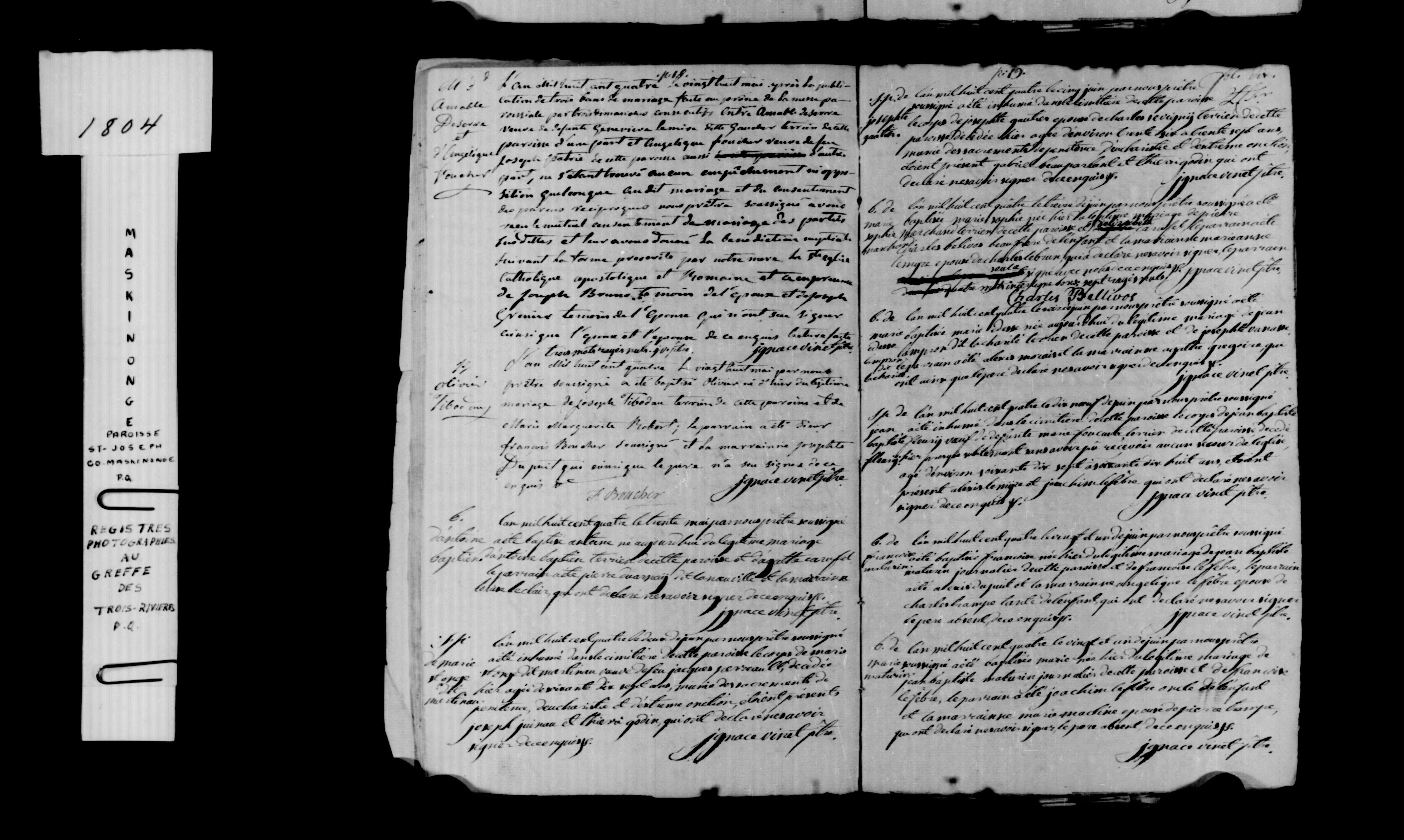 1804 Marriage Deserre Foucher