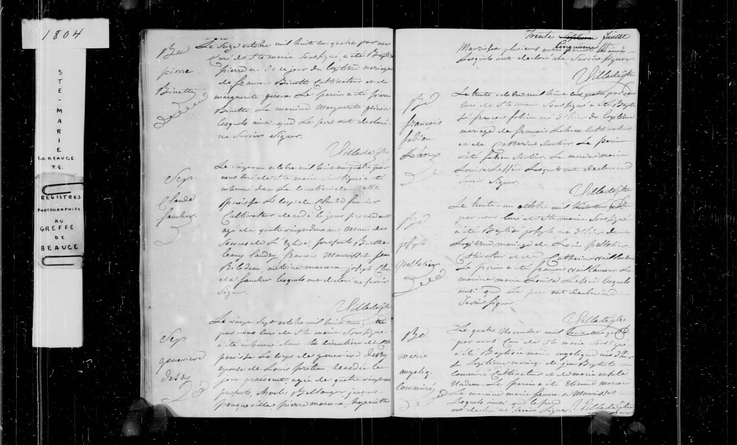 1804 Burial Claude Foucher