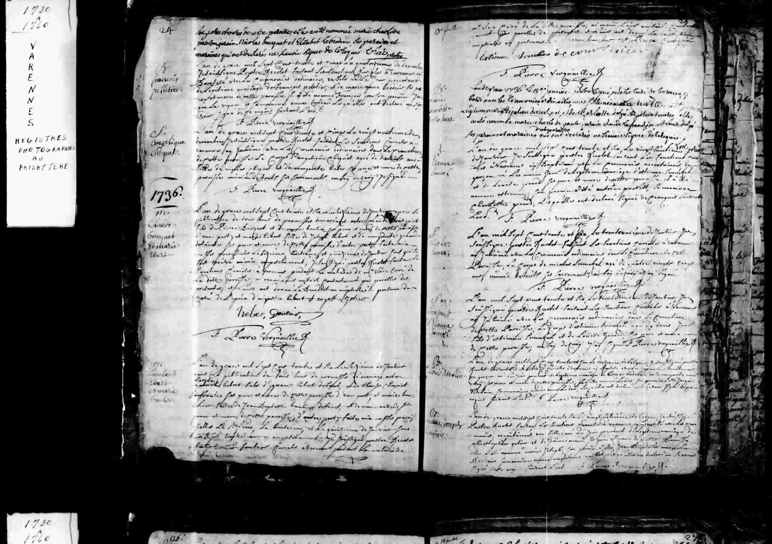 1736 Burial Nicolas Senecal