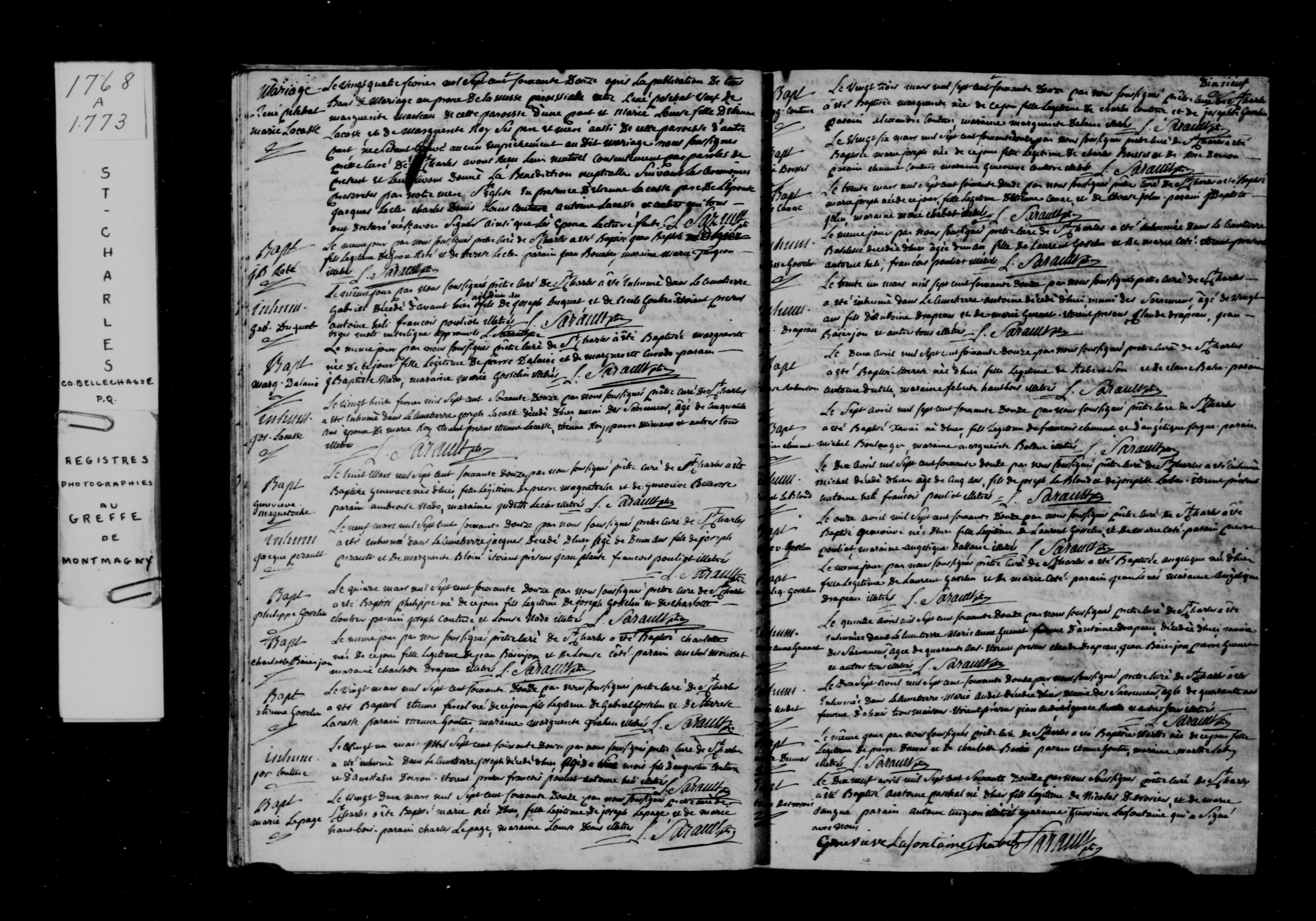 1772 Baptism Marthe Dumas