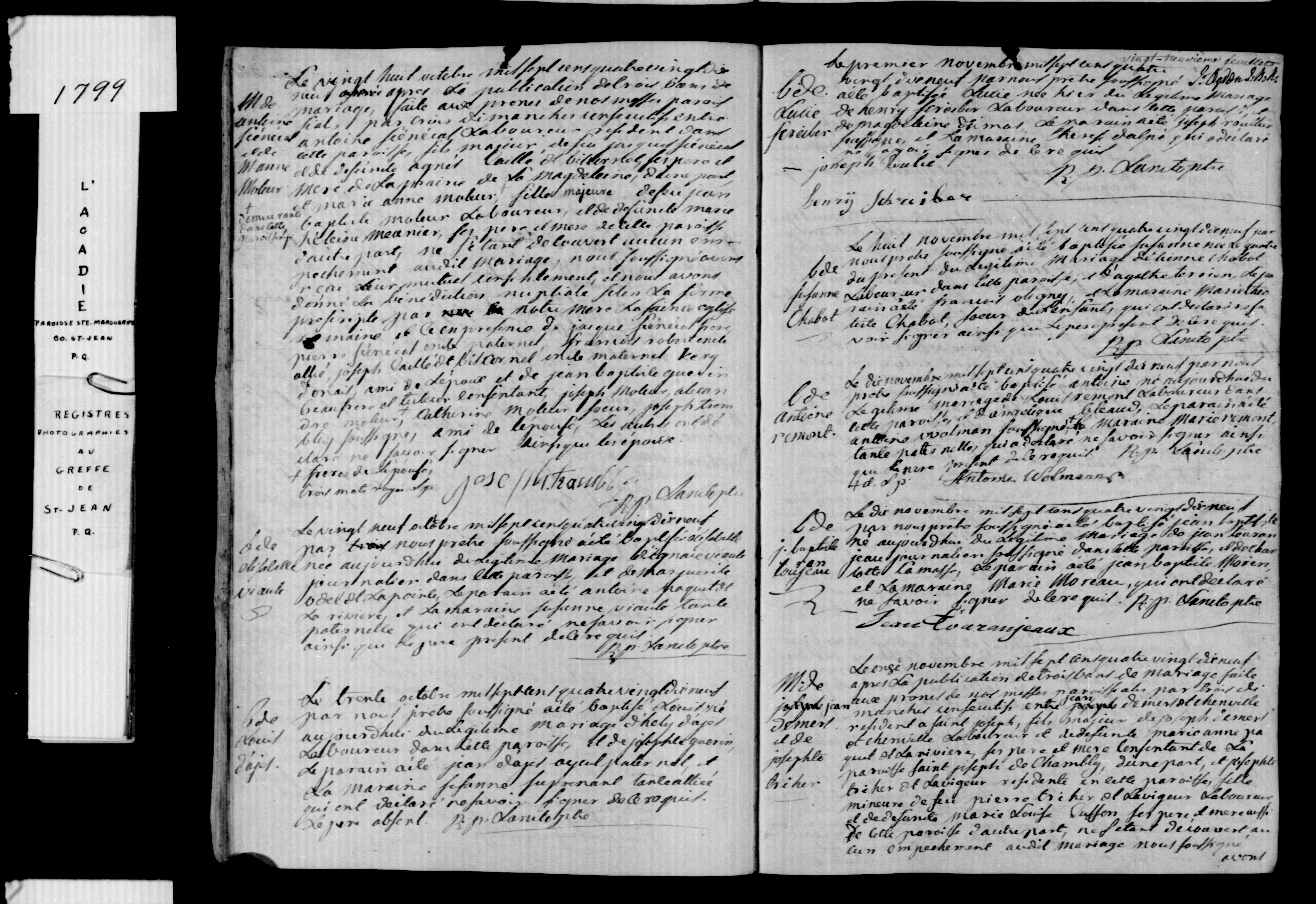 1799 Baptism Lucie Schreiber