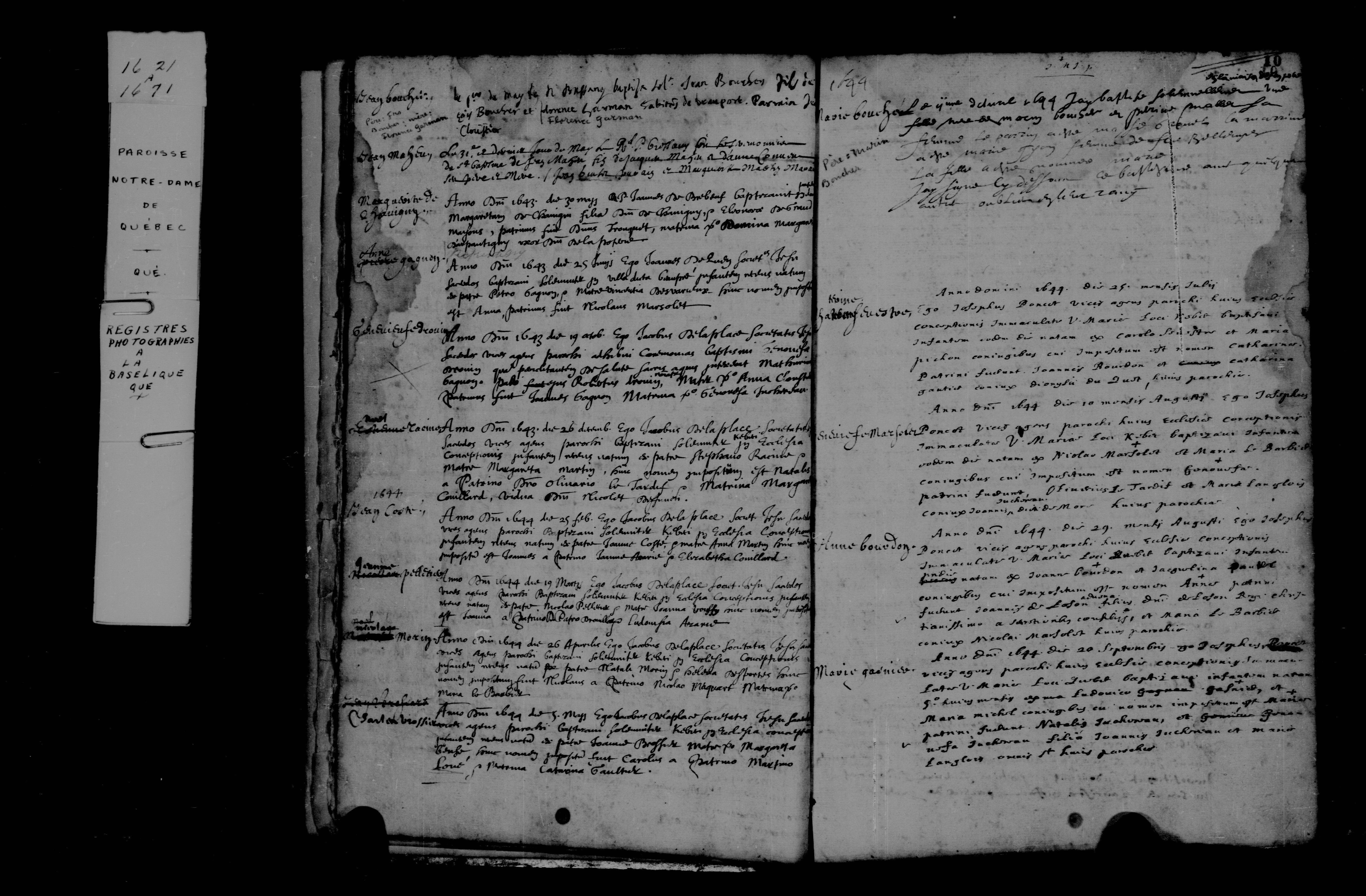 1643 Baptism Genevieve Drouin