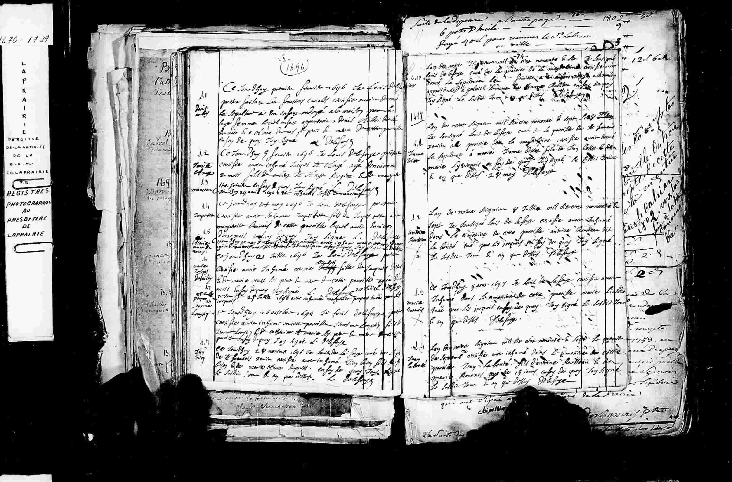 1697 Burial Antoine Rousseau