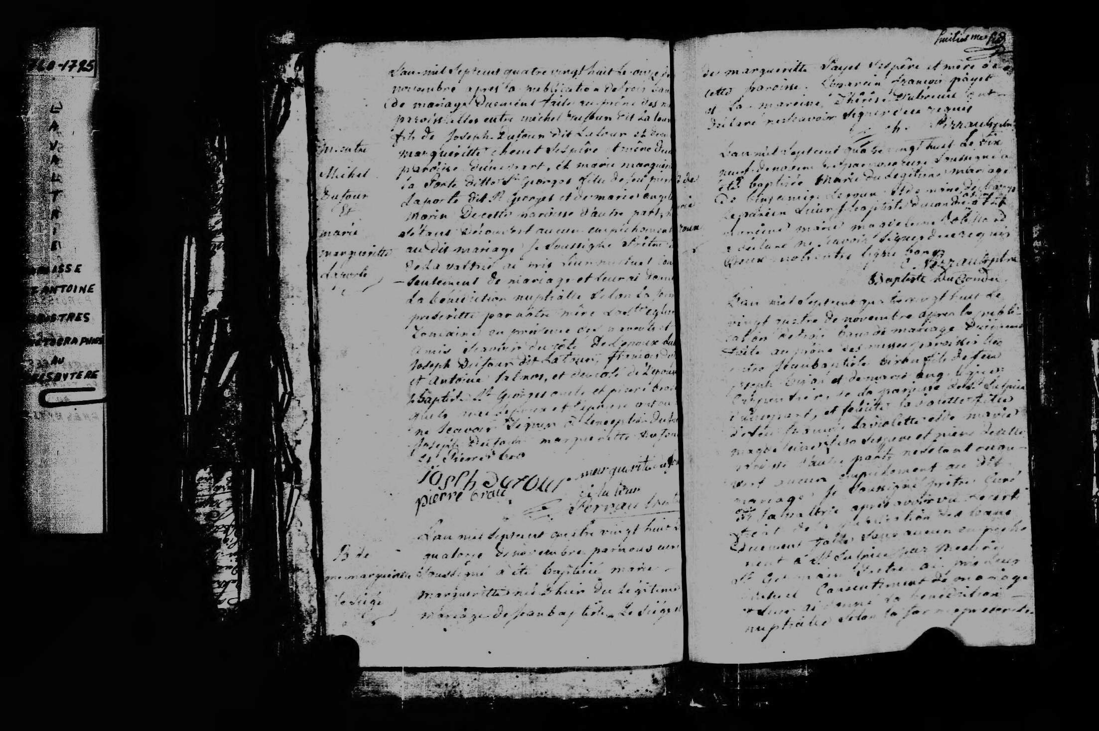 1788 Marriage Dufour Laporte