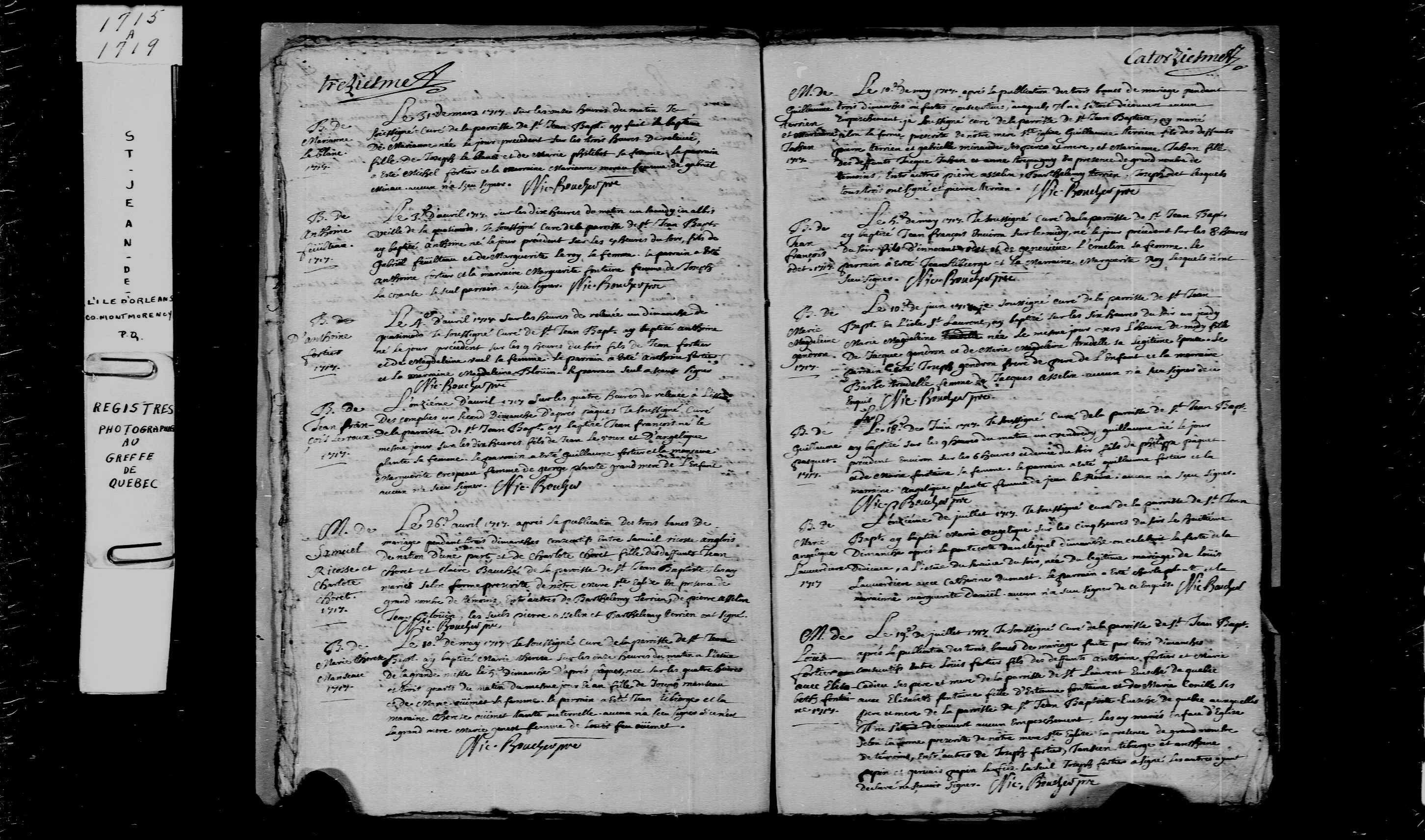 1717 Marriage Ricosse Choret
