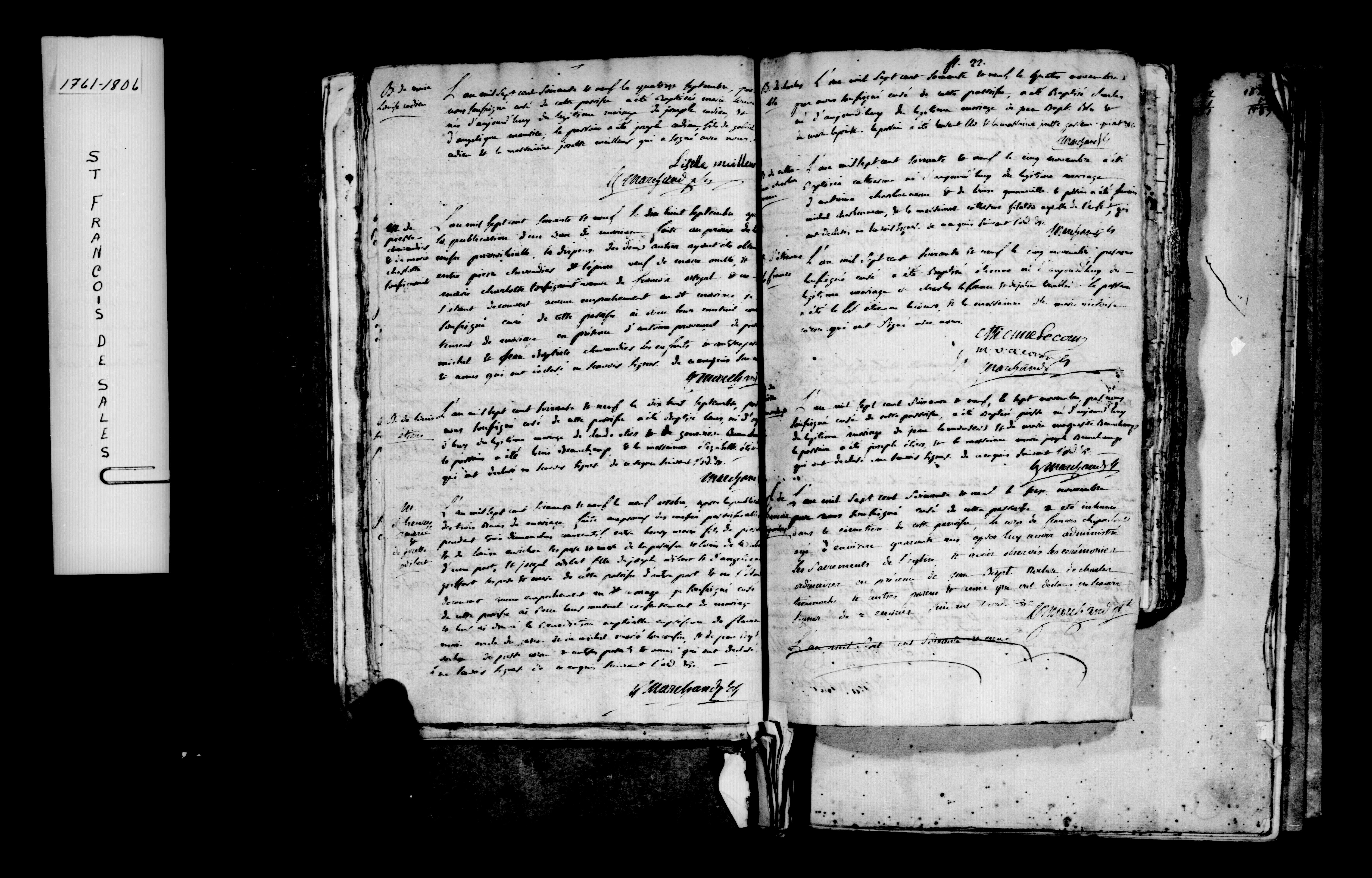 1769 Marriage Chevaudier Tousignant