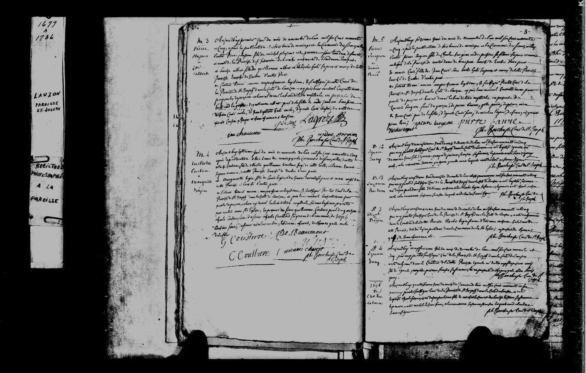1695 Marriage Turgeon Carrier
