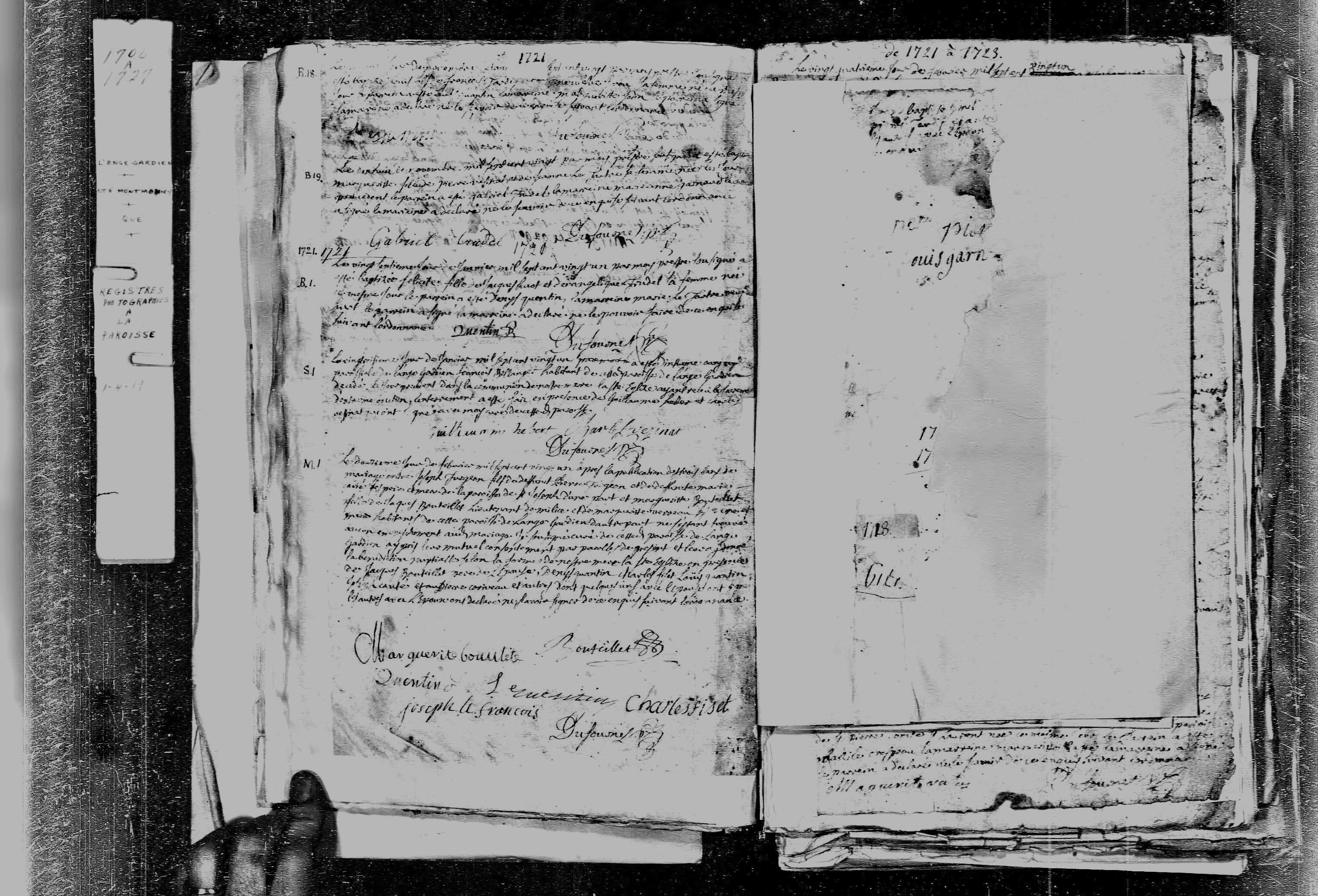 1721 Marriage Turgeon Boutillet