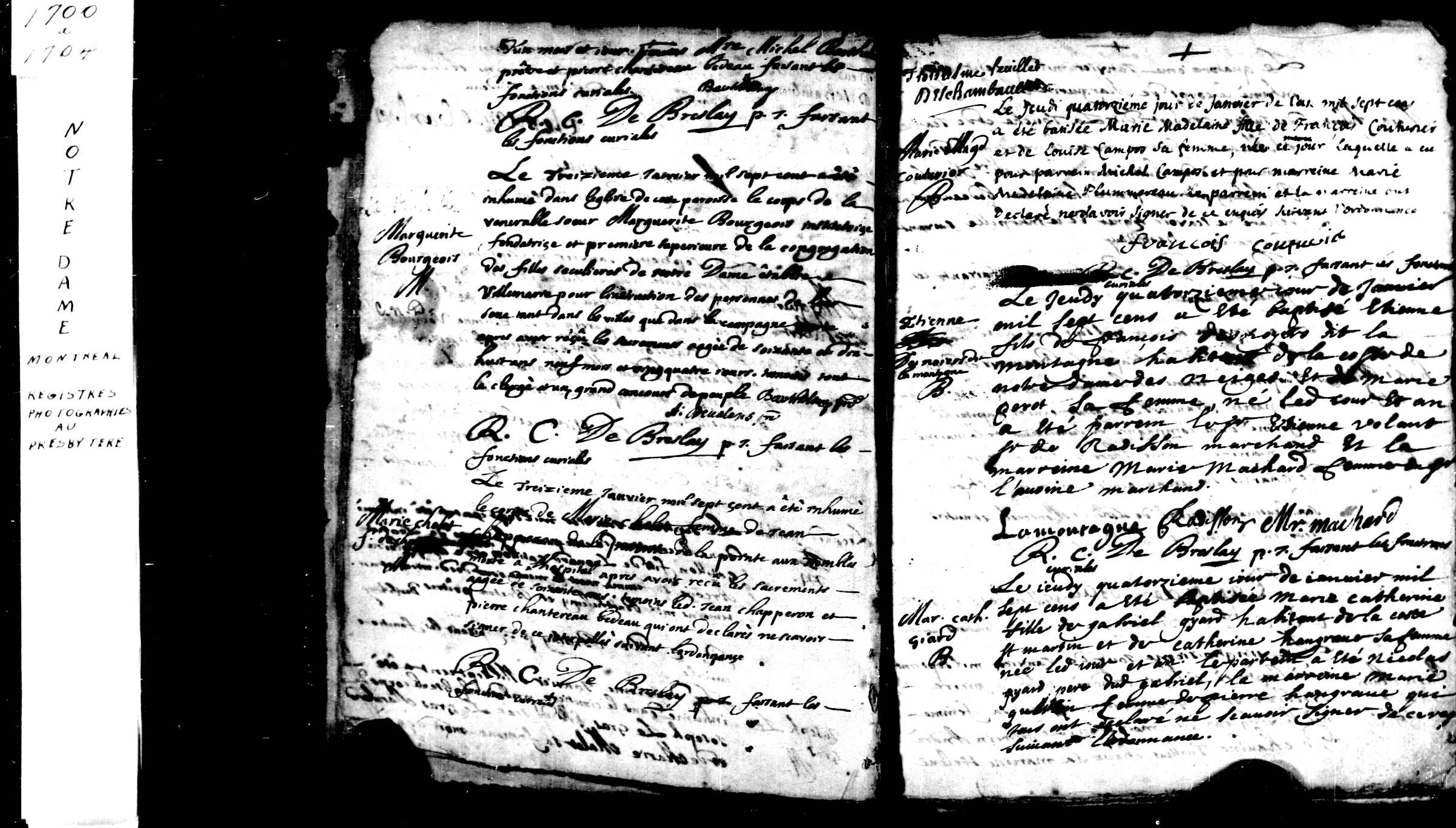 1700 Burial Marguerite Bourgeois