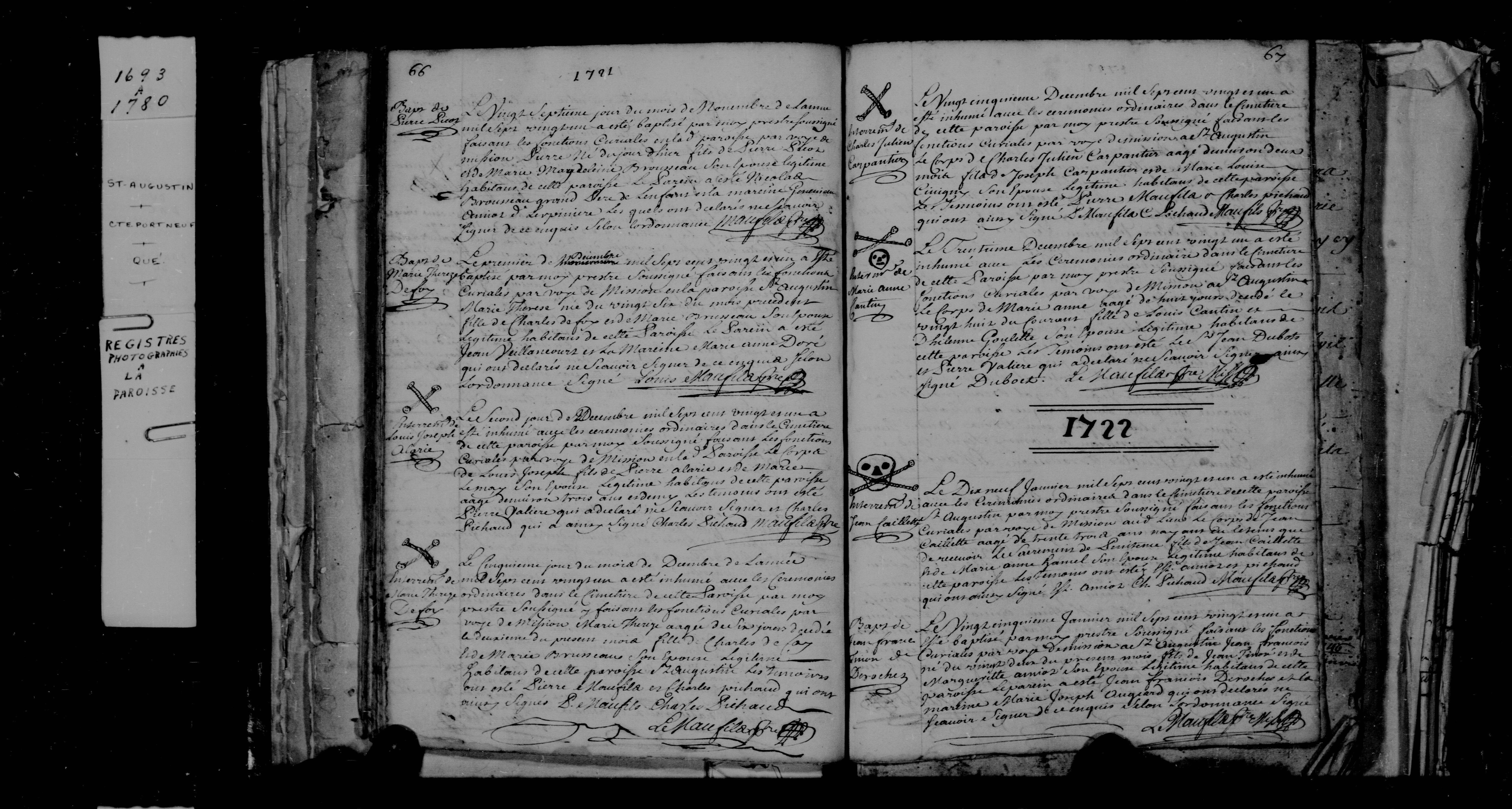 1721 Baptism Pierre Picotte
