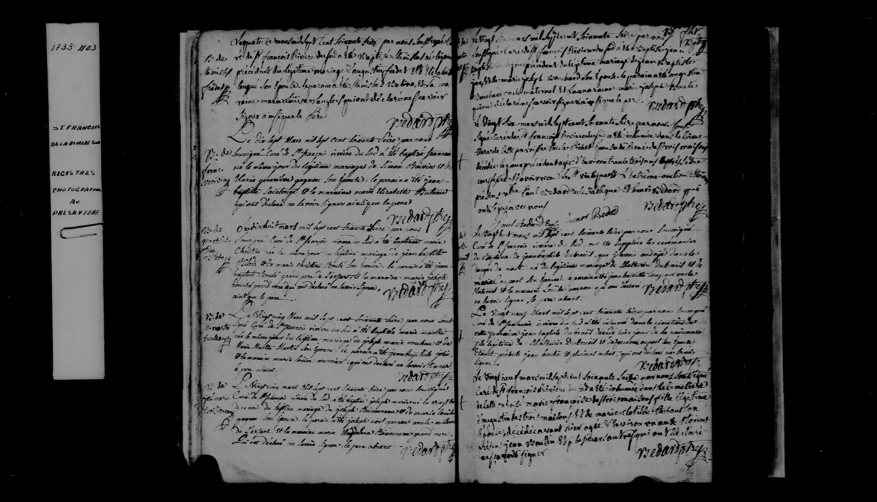 1776 Burial Thecle Pichet
