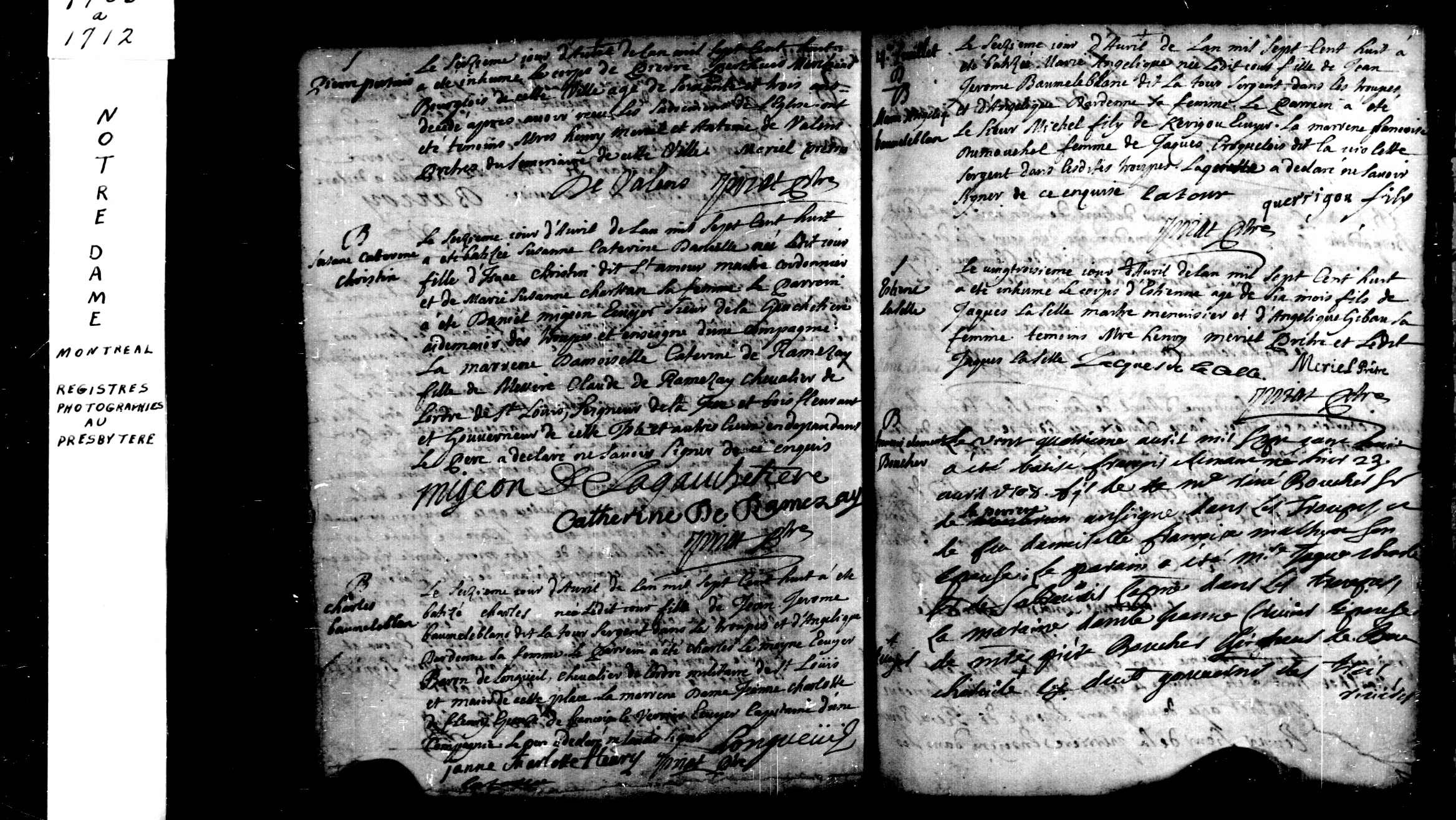 1708 Burial Pierre Perthuis