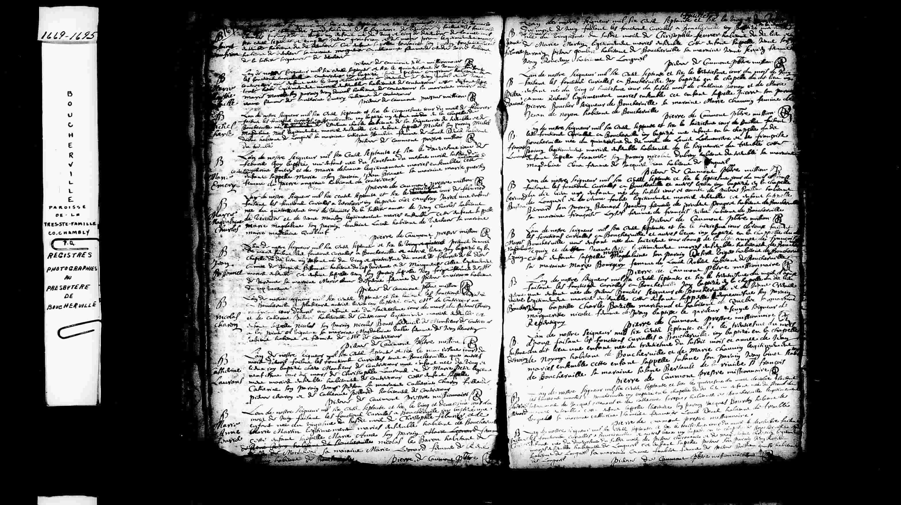 1676 Baptism Therese Menard