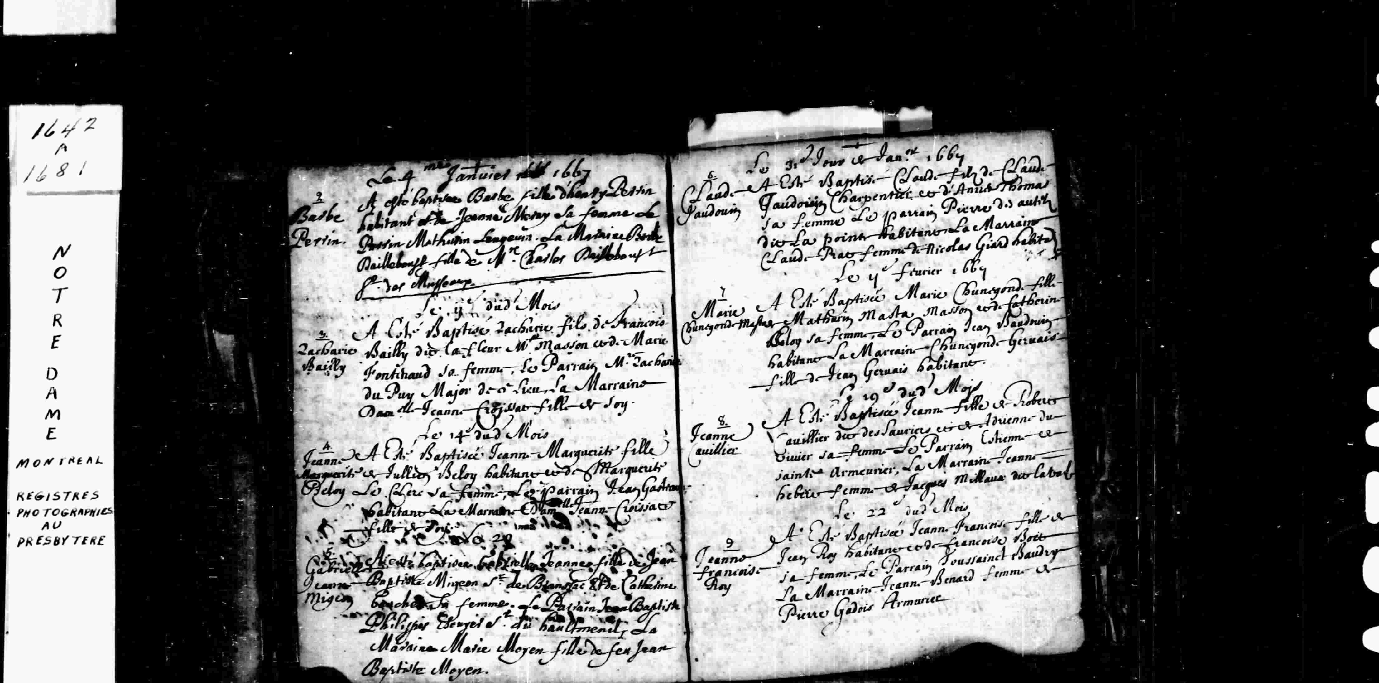 1667 Baptism Marie Cunegonde Masta