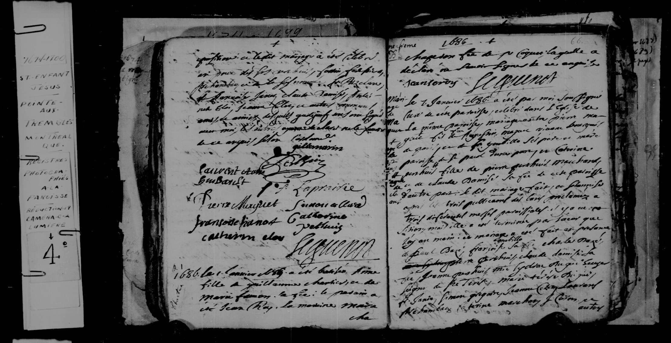1686 Marriage Maguet Perthuis